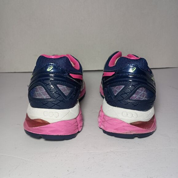 ASICS Gel Kayano 22 Women US 7 Running Sneakers T597N Navy Pink Shoes Athleisure - Picture 11 of 14